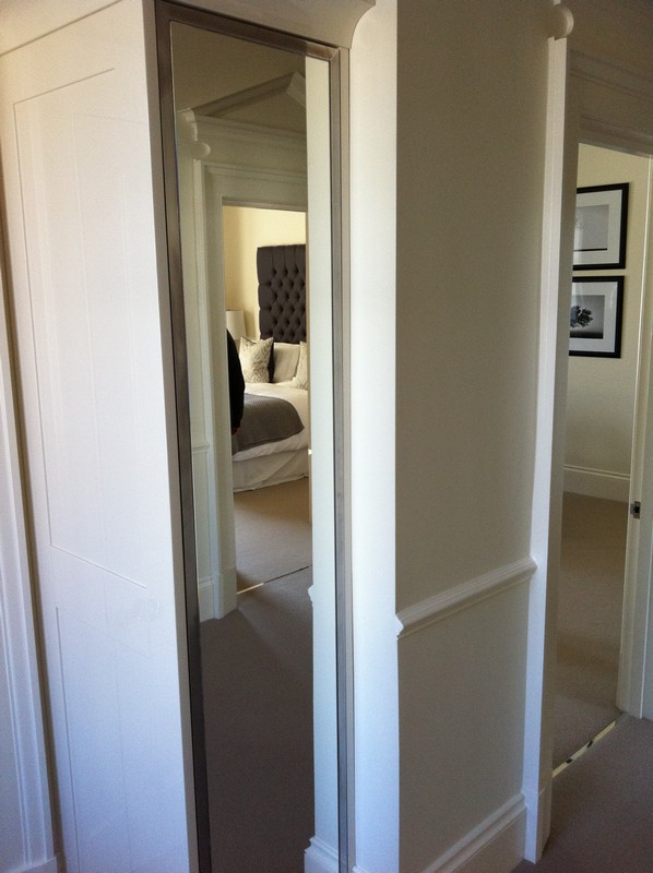 Full-length wardrobe mirror fitted in Potters Bar home