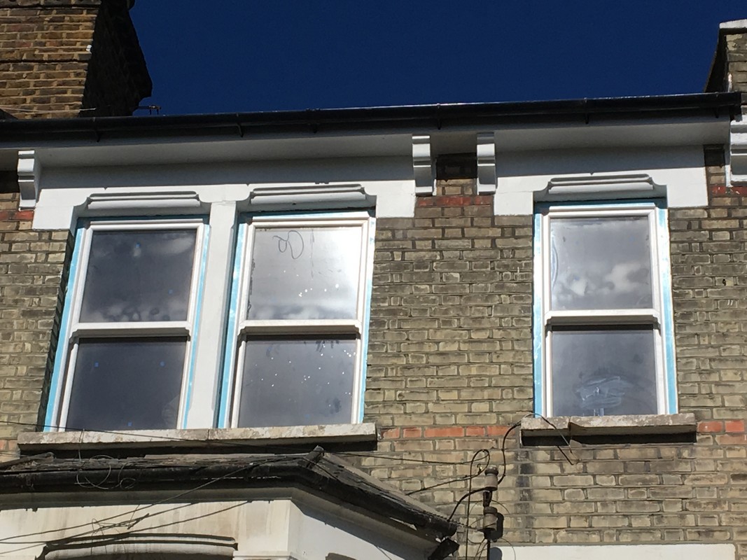 New uPVC sash windows fitted on Victorian terrace in Potters Bar
