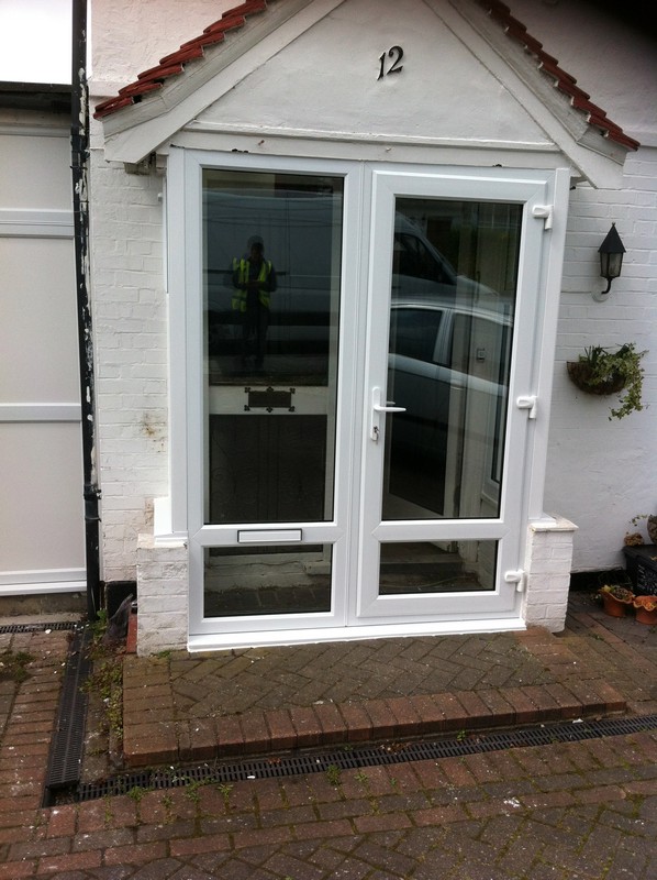 uPVC French doors fitted as front entrance in Potters Bar