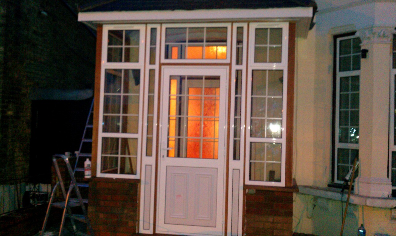 uPVC porch with Georgian bar glazing installed in Potters Bar
